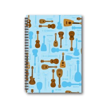 สมุดบันทึกปกแข็งริมลวด ขนาด B5 (คละลาย) ตราช้าง WHC-602