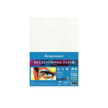 กระดาษวาดเขียนชนิดหยาบ ขนาด A4 200 แกรม 50 แผ่น Renaissance