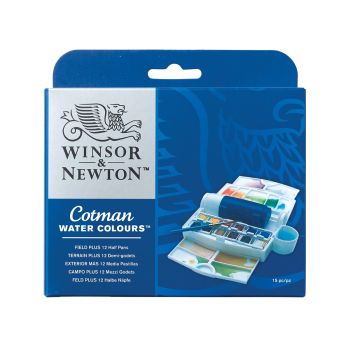 สีน้ำก้อน Winsor & Newton Cotman Field Plus 12 สี รุ่น 0390374