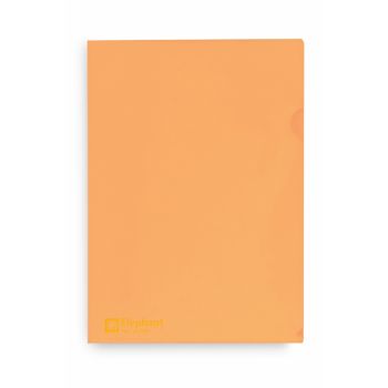 แฟ้มซองพลาสติก ตราช้าง 410F สีส้ม