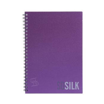 สมุดบันทึกปกแข็งริมลวด ตราช้าง รุ่น SOSILK-201 ขนาด A5 (คละสี)