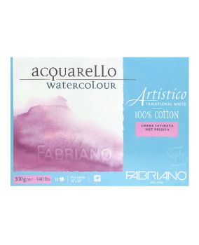 กระดาษวาดภาพ Fabriano Artistico 300แกรม ผิวเรียบ ขนาด45.5x61cm 10 แผ่น