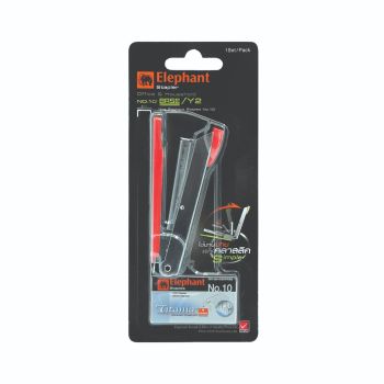 (Factory Sale) ชุดอุปกรณ์เย็บกระดาษ ตราช้าง No.10 เบส/Y2 (คละสี) (SD227678)