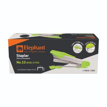เครื่องเย็บกระดาษตราช้างเบอร์ 10 อีโว สตาร์ (คละสี)