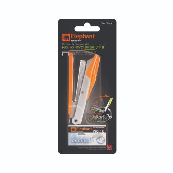(Factory Sale) ชุดอุปกรณ์เย็บกระดาษ ตราช้าง No.10 EVO เบส/Y2 (คละสี) (SD227791)