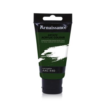 สีอะครีลิค Renaissance 75 มล. เบอร์ 440 Sap Green