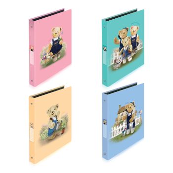 แฟ้มโชว์เอกสาร 3 ห่วง Master Art ขนาด A4 แถมซองใส 20 ซอง รุ่นเท็ดดี้ (คละสี)