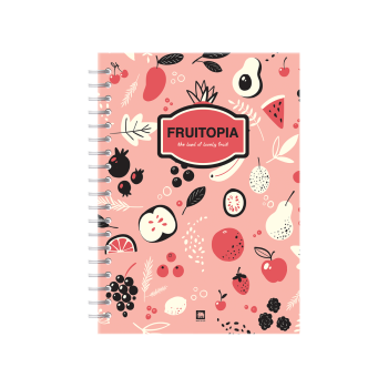 สมุดริมลวด A5 60 แกรม80 แผ่น WHC-610R (คละลาย) ตราช้าง