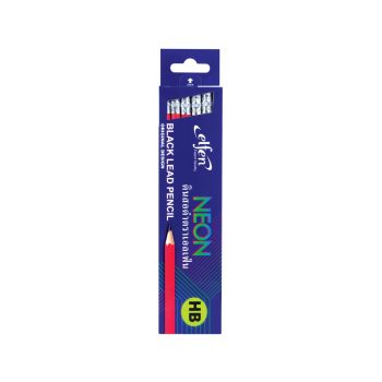 ดินสอดำ HB Elfen Neon (กล่อง 12 แท่ง)
