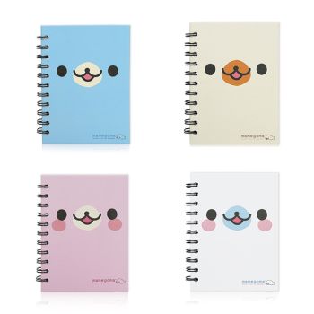 สมุดริมลวด ตราช้าง รุ่น WSX-103 ลายมาเมะโกมะ ขนาด A6 70 แกรม 100 แผ่น (คละสี)