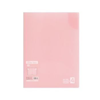 แฟ้มซองพลาสติก 4 ช่อง ตราช้าง File Idea F04 (คละสี)