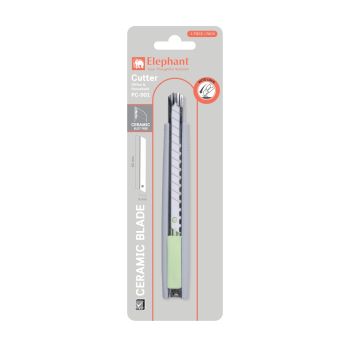 คัตเตอร์ 9มม. ตราช้าง PC-901 สีเขียว