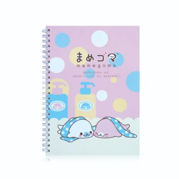 สมุดริมลวด ตราช้าง รุ่น WSX-105 ลายมาเมะโกมะ ขนาด A5 70 แกรม 60 แผ่น (คละลาย)