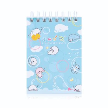 สมุดริมลวด ตราช้าง รุ่น WSX-109 ลายมาเมะโกมะ ขนาด A7 70 แกรม 50 แผ่น (คละสี)