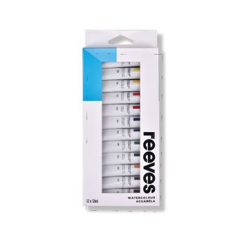 ชุดสีน้ำ Reeves 12มล. 12สี #0007720