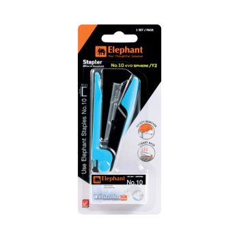 ชุดเครื่องเย็บพร้อมลวด เบอร์ 10 ตราช้าง Evo Sphere/Y2 สีฟ้า