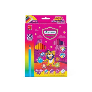 สีไม้ แท่งยาว Master Art 36 สี รุ่น Super Bright