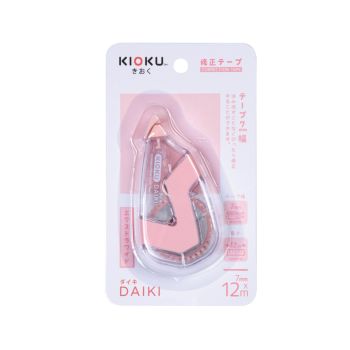 เทปลบคำผิด Kioku ไดกิ 7มม. x 12ม. สีชมพู