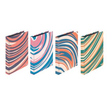 แฟ้ม 2 ห่วง ตราช้าง รุ่น 229E ปกกระดาษพิมพ์ลาย (คละสี)