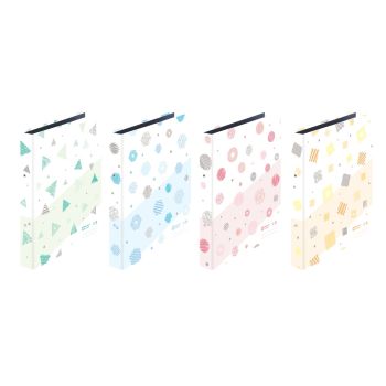 แฟ้ม 2 ห่วง ตราช้าง รุ่น 228E ปกกระดาษพิมพ์ลาย (คละสี)