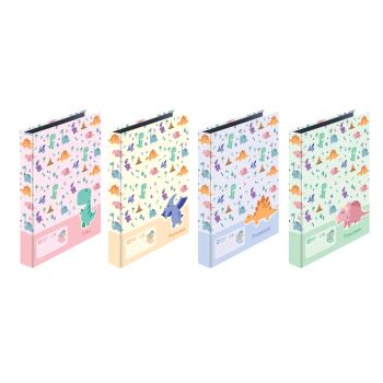 แฟ้ม 2 ห่วง ตราช้าง รุ่น 227E ปกกระดาษพิมพ์ลาย (คละสี)