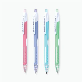 ปากกาลูกลื่น 0.5มม. ควอนตั้ม Marshmallow สีน้ำเงิน คละสี