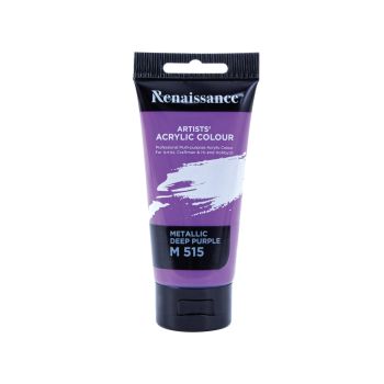 สีอะคริลิคเรนาซองซ์ รุ่นหลอดเดี่ยว 75มล. เบอร์ #515 M DEEP PURPLE