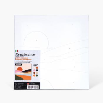 แคนวาสระบายสีตามตัวเลข เรนาซองซ์ 20x20CM #SUNSET