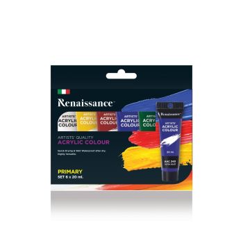 ชุดเซ็ทสีอะคริลิค เรนาซองซ์ หลอด 20มล 6สี Primary Set