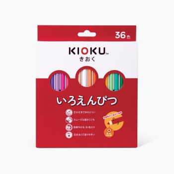 สีไม้ แท่งยาว 36 สี Kioku