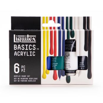 ชุดเซ็ทสีอะคริลิค Liquitex รุ่น Basics หลอด 22มล. x 6 สี 