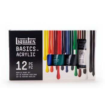 ชุดเซ็ทสีอะคริลิค Liquitex รุ่น Basics หลอด 22มล. x 12 สี 