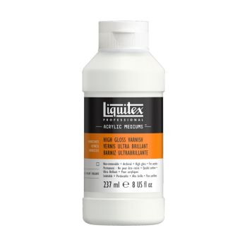 สื่อผสมสีอะคริลิค High Gloss Varnish Liquitex Professional 237มล.(8oz)