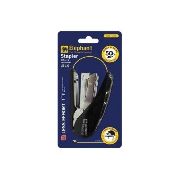 เครื่องเย็บ ตราช้าง LE-10 บลิสเตอร์ บลิสเตอร์ สีดำ