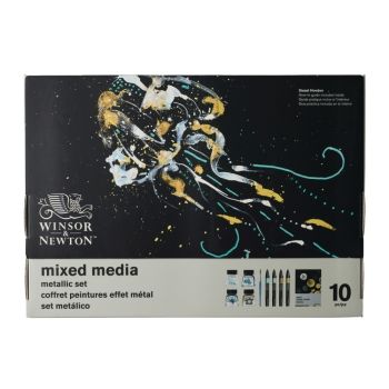 ชุดมิกซ์มีเดีย Winsor & Newton เซ็ทเมทัลลิค 