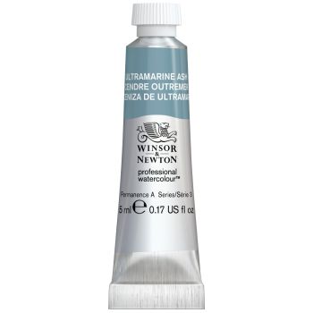สีน้ำแท้เกรดศิลปิน Winsor & Newton หลอด 5มล. S3 เบอร์ 424 Ultramarine Ash