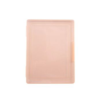 แฟ้มกล่องพลาสติกตราช้าง A4 สูง 2ซม. สีชมพู