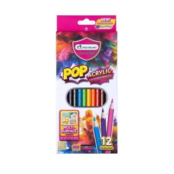ดินสอสีอะคริลิค มาสเตอร์อาร์ต 12 สี
