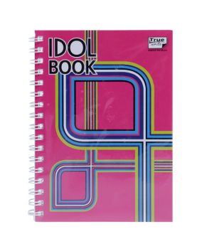 สมุดบันทึกปกแข็งริมลวด ตราช้าง ขนาด A6 (คละสี) WID-102