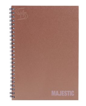 สมุดบันทึกปกแข็งริมลวด ตราช้าง รุ่น MAJESTIC-201 ขนาด A5 (คละสี)