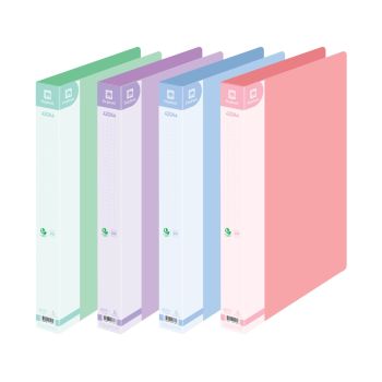 แฟ้ม 2 ห่วง ตราช้าง 420A4 สีพาสเทล