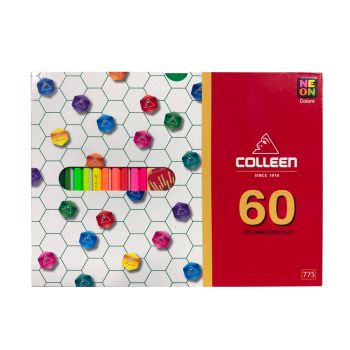 สีไม้ Colleen 60 สี 60 แท่ง กล่องกระดาษ