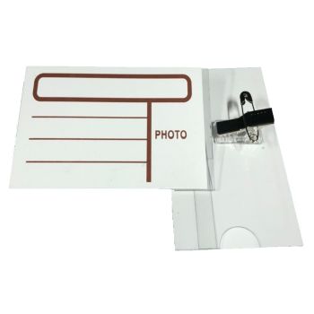 ป้ายชื่อเข็มกลัดพลาสติกแข็ง ซากุระ