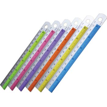 ไม้บรรทัดอลูมิเนียม 6 นิ้ว คาดสี Mesa AR-6 (คละสี)