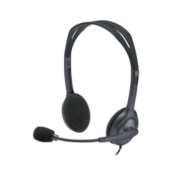 หูฟังพร้อมไมโครโฟน Logitech Stereo Headset H111