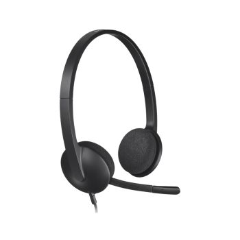 หูฟังพร้อมไมโครโฟน Logitech USB Headset H340