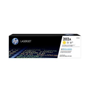 ตลับหมึกเลเซอร์ปริ้นเตอร์ HP 202A (CF502A) สีเหลือง
