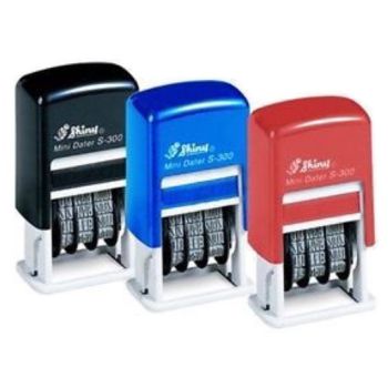 ตรายางวันที่หมึกในตัว Shiny S-300 ภาษาอังกฤษ