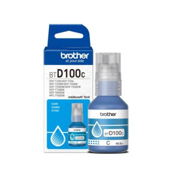 หมึกเติมอิงค์เจ็ท Brother รุ่น BT-D100C สีฟ้า