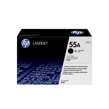 ตลับหมึกเลเซอร์ปริ้นเตอร์ HP 55A (CE255A) สีดำ